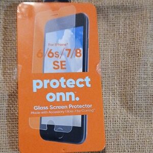 On Running Orange Glass Screen Protector for iPhone SE 6/6s/7/8